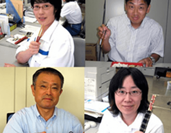 全社員がマイ箸を実践中